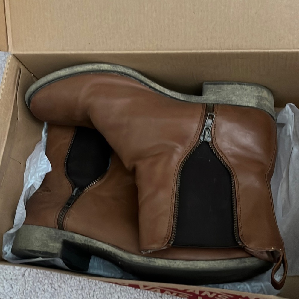 Brown ankle boots